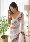 DDH 108 Flowers Digital Print Georgette Party Wear Sarees Wholesale Shop In Surat